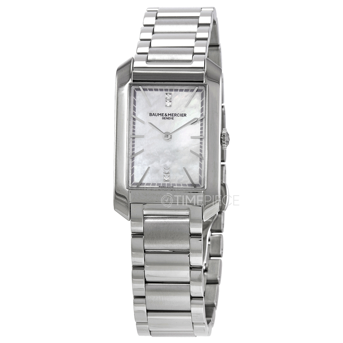 Baume et Mercier Hampton Quartz Diamond White Mother of Pearl Dial