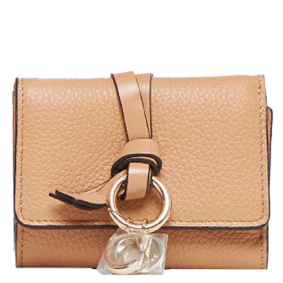 Chloe Alphabet Leather Tri-Fold Wallet