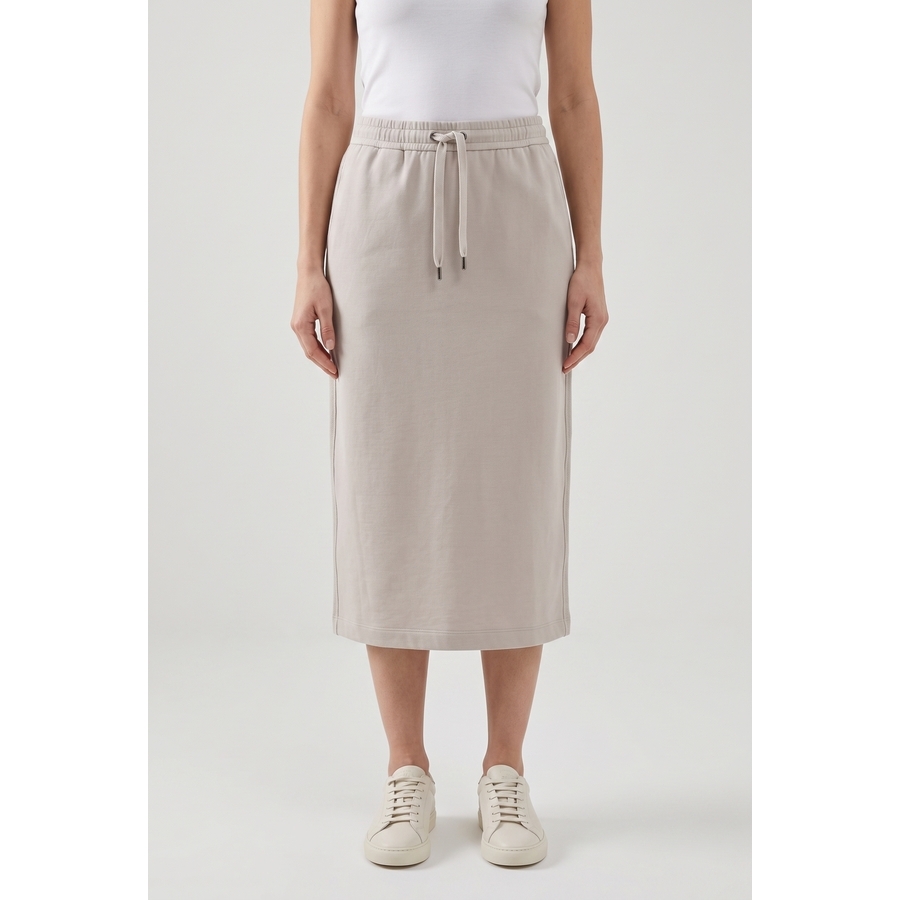 Brunello Cucinelli Wolight Beige Cotton Skirt