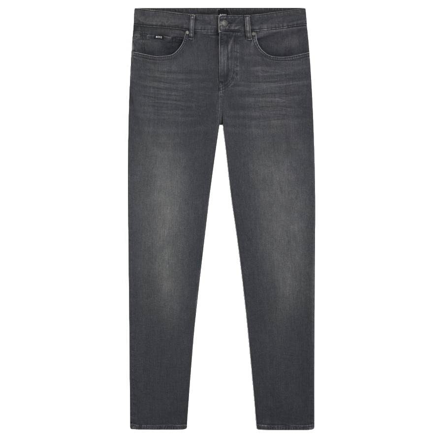 Hugo Boss Maine Regular-Fit Jeans In Grey Stretch Denim