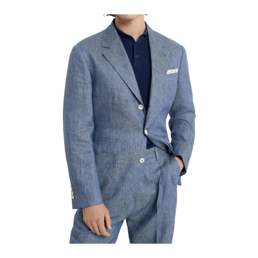 Brunello Cucinelli Blue Denim Tailored Blazer