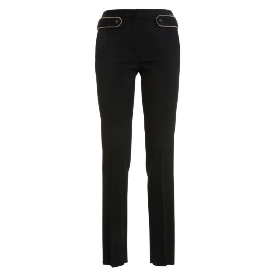 Roberto Cavalli Black Slim-Fit Tailored Trousers