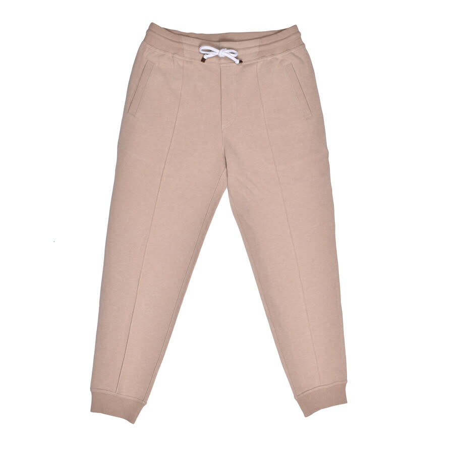 Brunello Cucinelli Beige Tailored Sweatpants With Drawstring