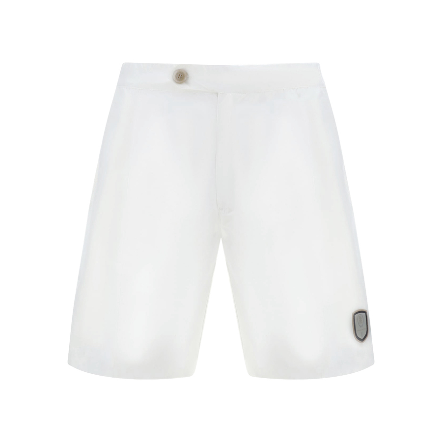 Brunello Cucinelli White Tailored Shorts With Button Detail