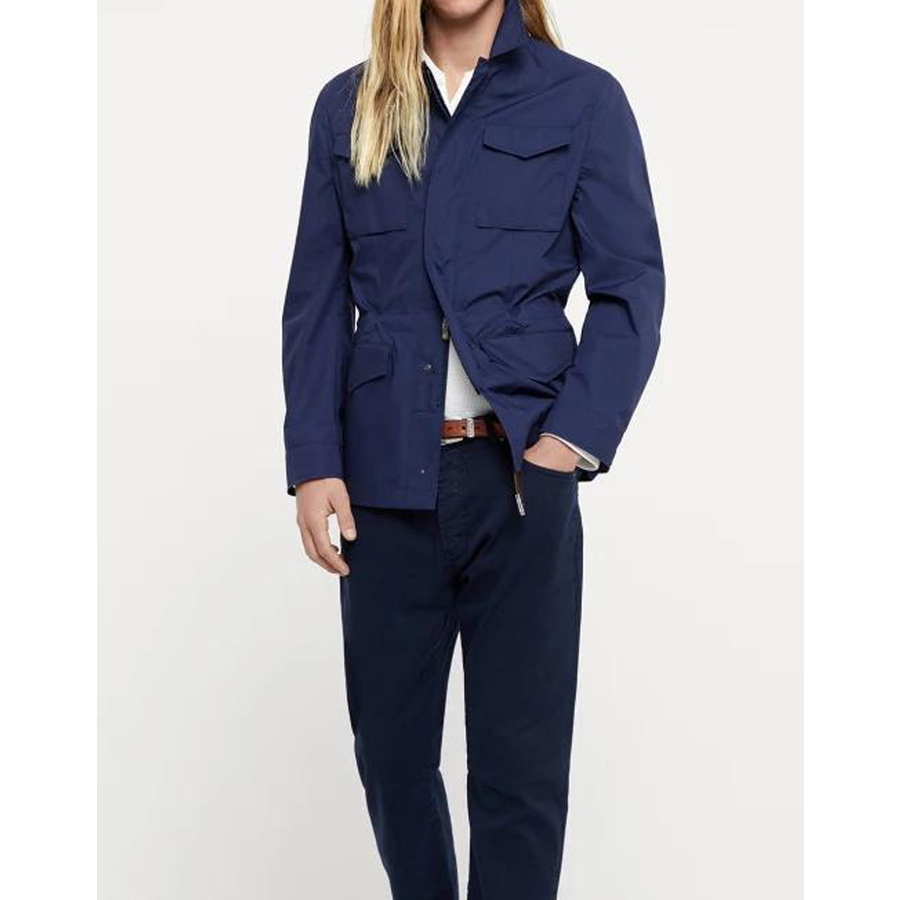 Brunello Cucinelli Prussian Blue Field Jacket