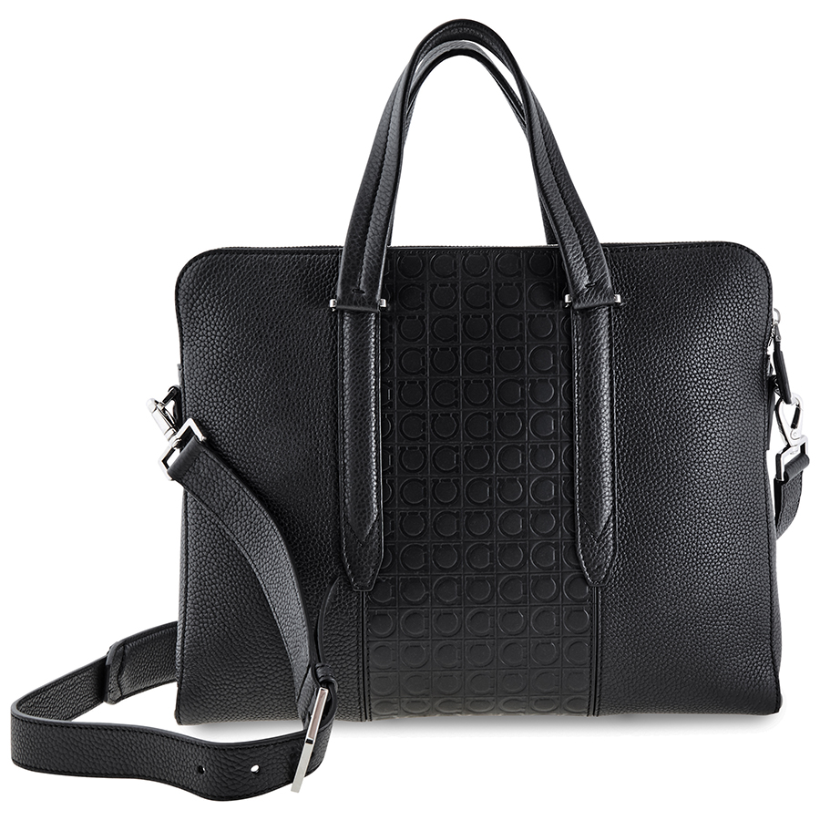 Ferragamo Mens Leather Business Bag