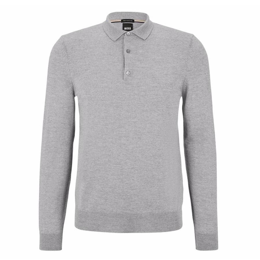 Hugo Boss Bono-L Virgin Wool Polo Sweater