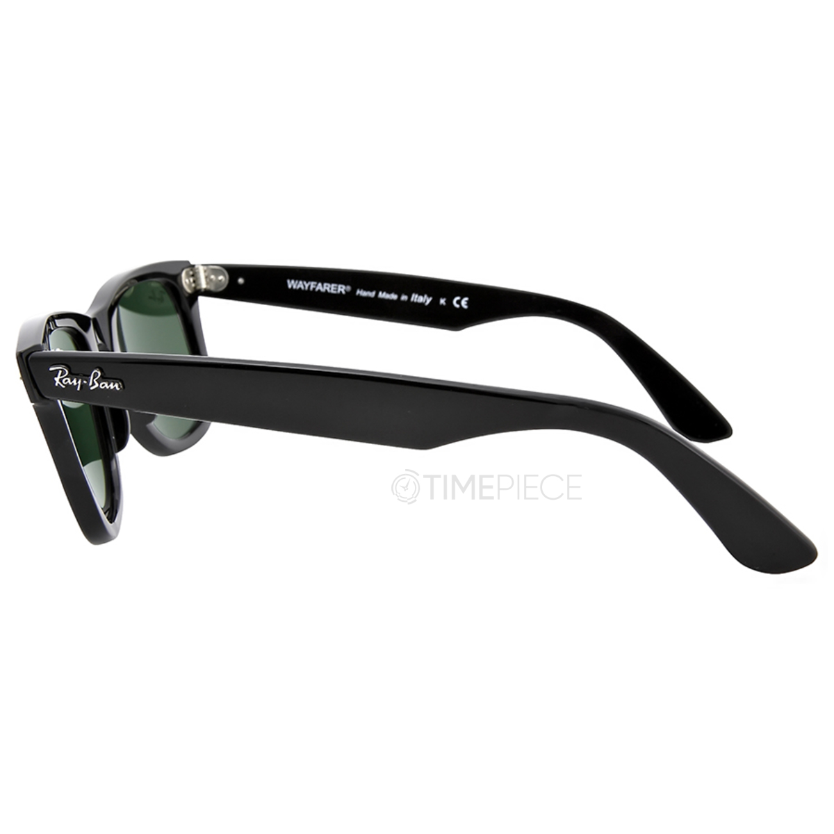 Ray-Ban Original Wayfarer Classic Sunglasses RB2140 901/58 - Gloss Black Frame - Polarized Green G-15 Lenses - 50mm