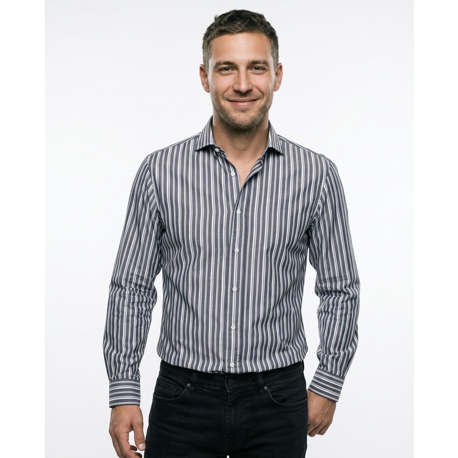 Brunello Cucinelli Men'S Striped Tailored Shirt