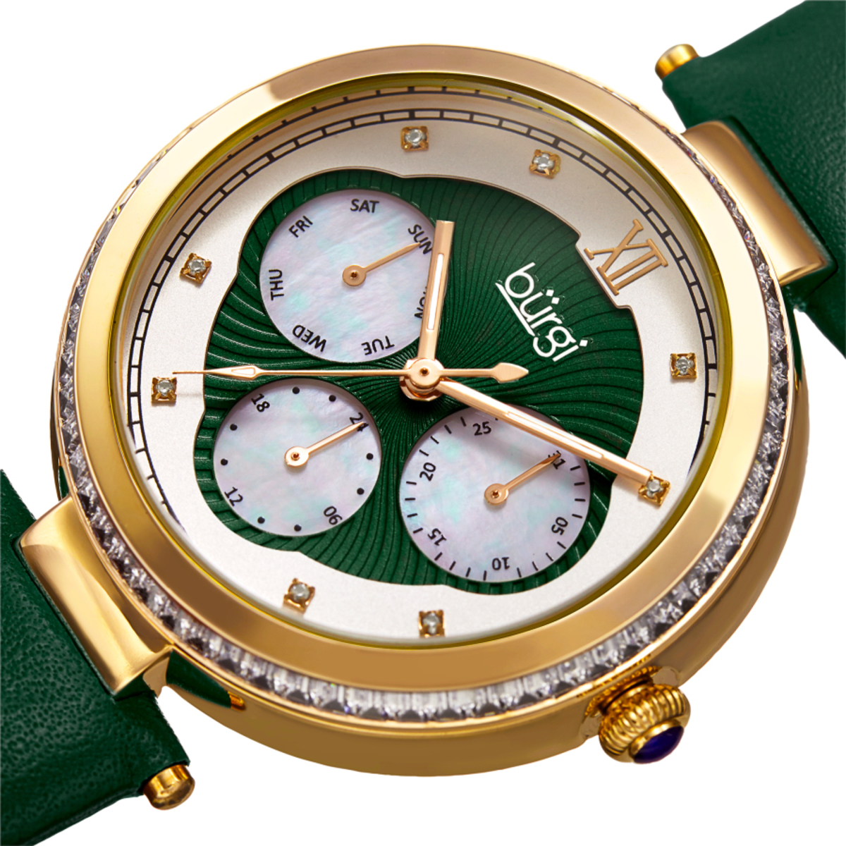 Burgi watch shop green