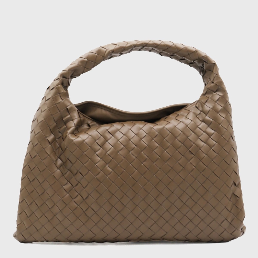 Bottega Veneta Brown Leather Hop Small Handle Bag