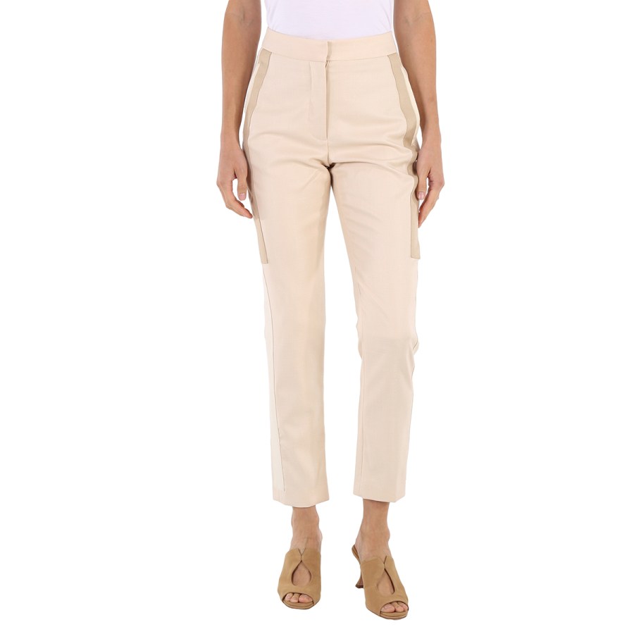 Burberry Ladies Buttermilk Tailored Trousers, Brand Size 8 (US Size 6)