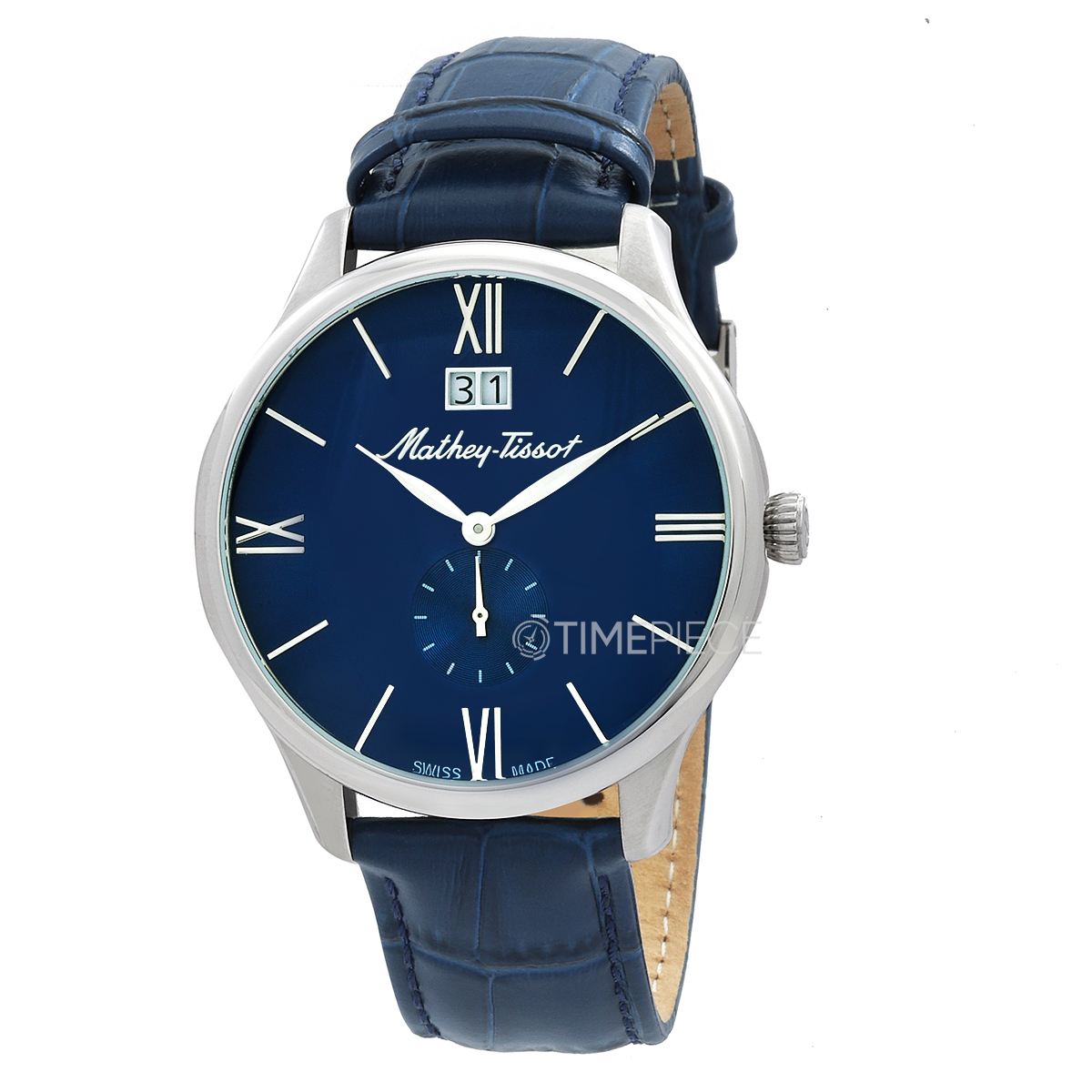 Mathey Tissot Edmond Blue Dial Mens Watch H1886QABU