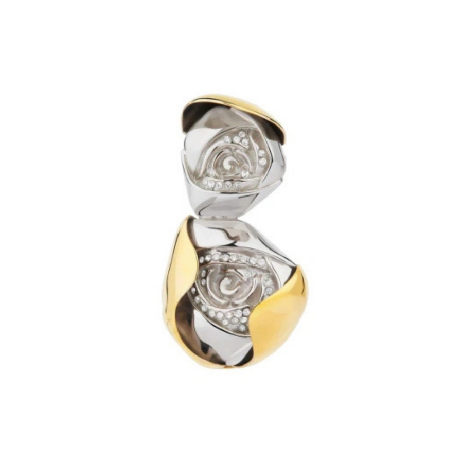 Givenchy Flower Double Golden Silvery Earring_Golden/Silvery