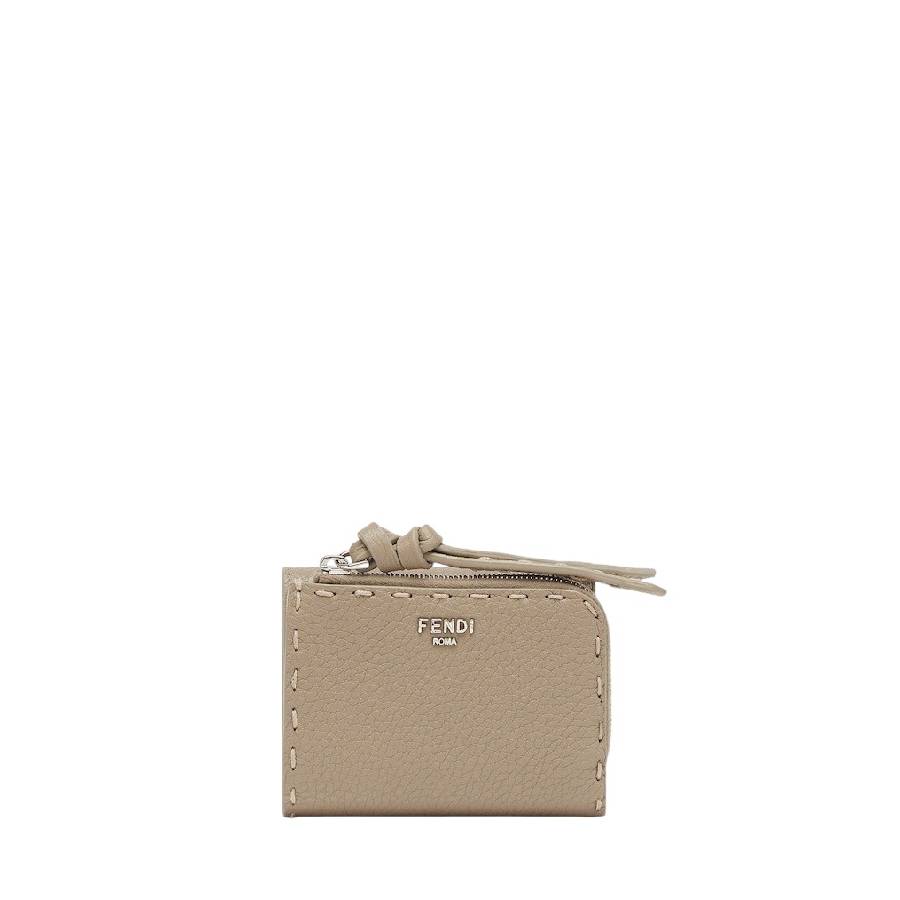 Fendi Peekaboo Micro Trifold Selleria Wallet