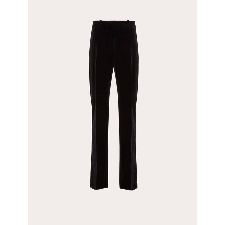 Ferragamo Black Wool Tailored Trousers