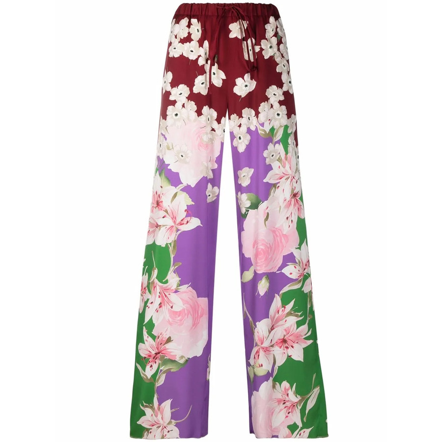 Valentino Garavani Floral-Print Trousers