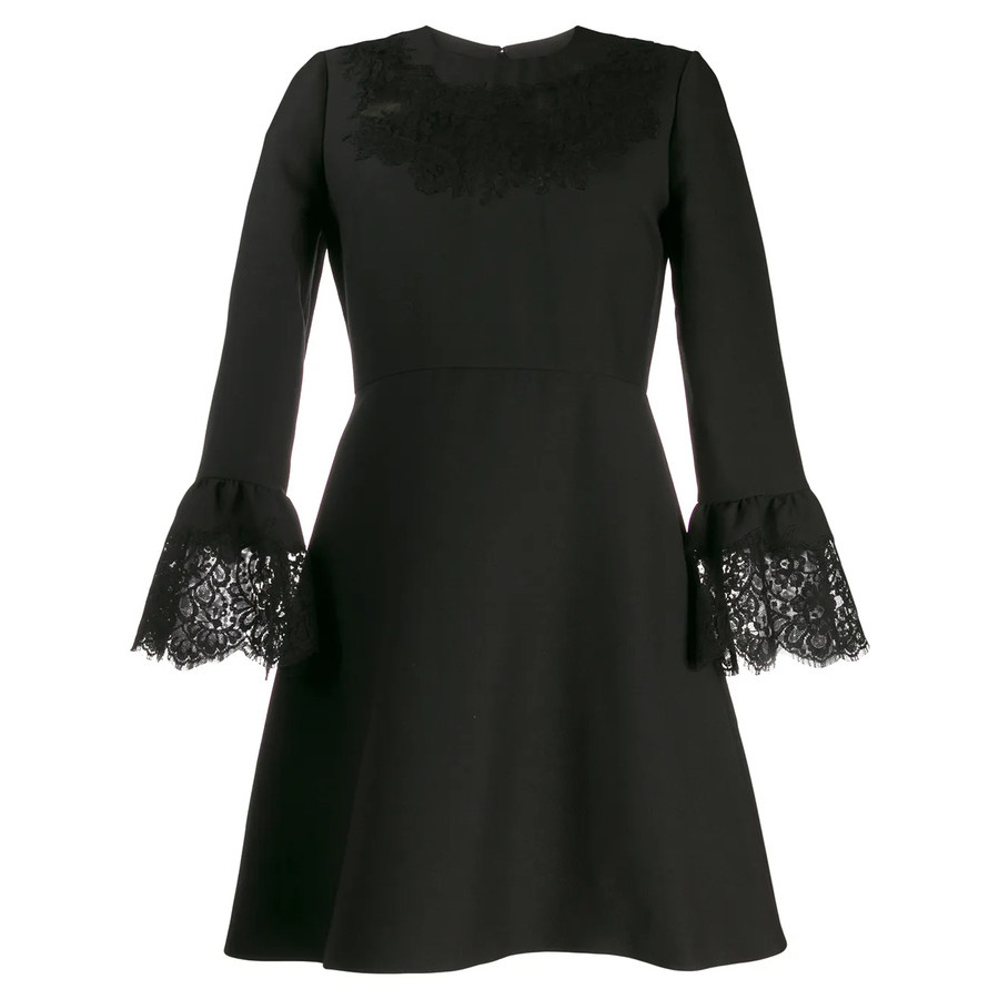 Valentino Garavani Lace Insert Mini Dress