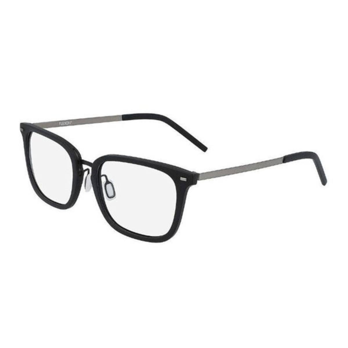 Flexon Mens Black Round Eyeglass Frames FLEXONB202000155