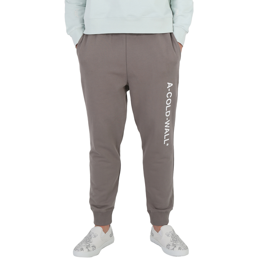 A Cold Wall Mens Mid Grey Essential Logo Sweatpants