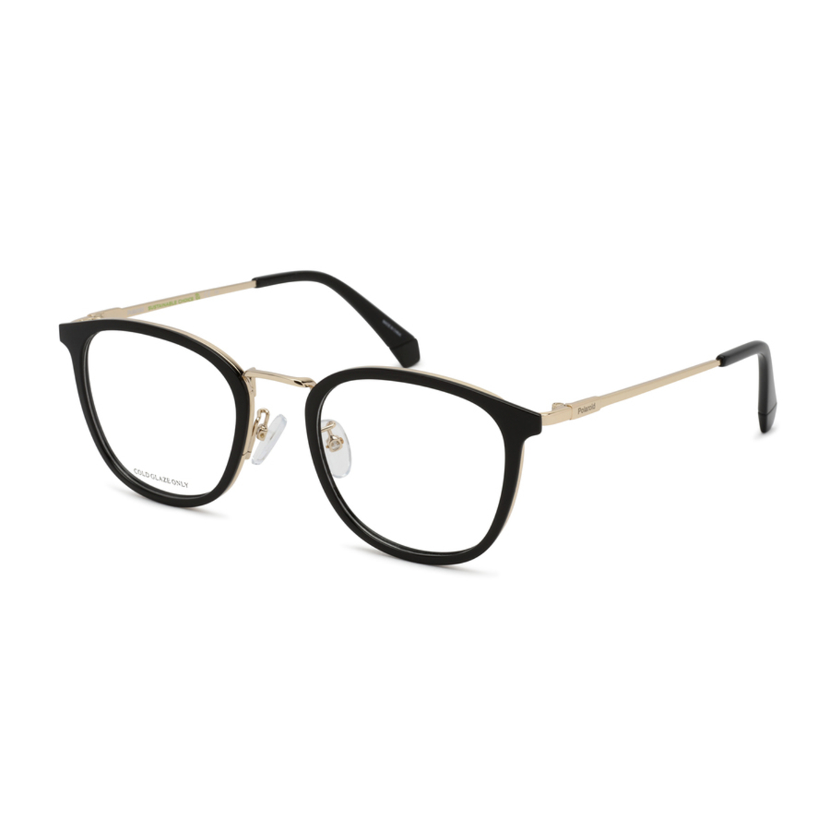 Polaroid Unisex Black Rectangular Eyeglass Frames PLDD439/G02M20052