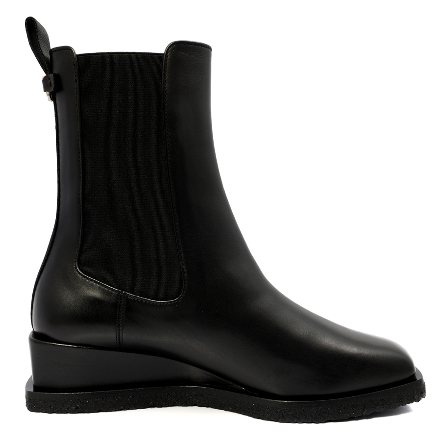 Salvatore Ferragamo Ladies Black Wyatt Ankle Boot