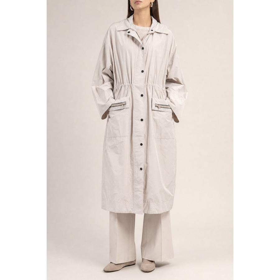 Brunello Cucinelli Womens Yogurt Cotton Blend Jacket