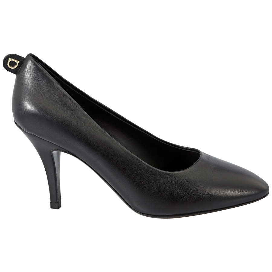 Salvatore Ferragamo Ladies Black Leather Gancini Pumps