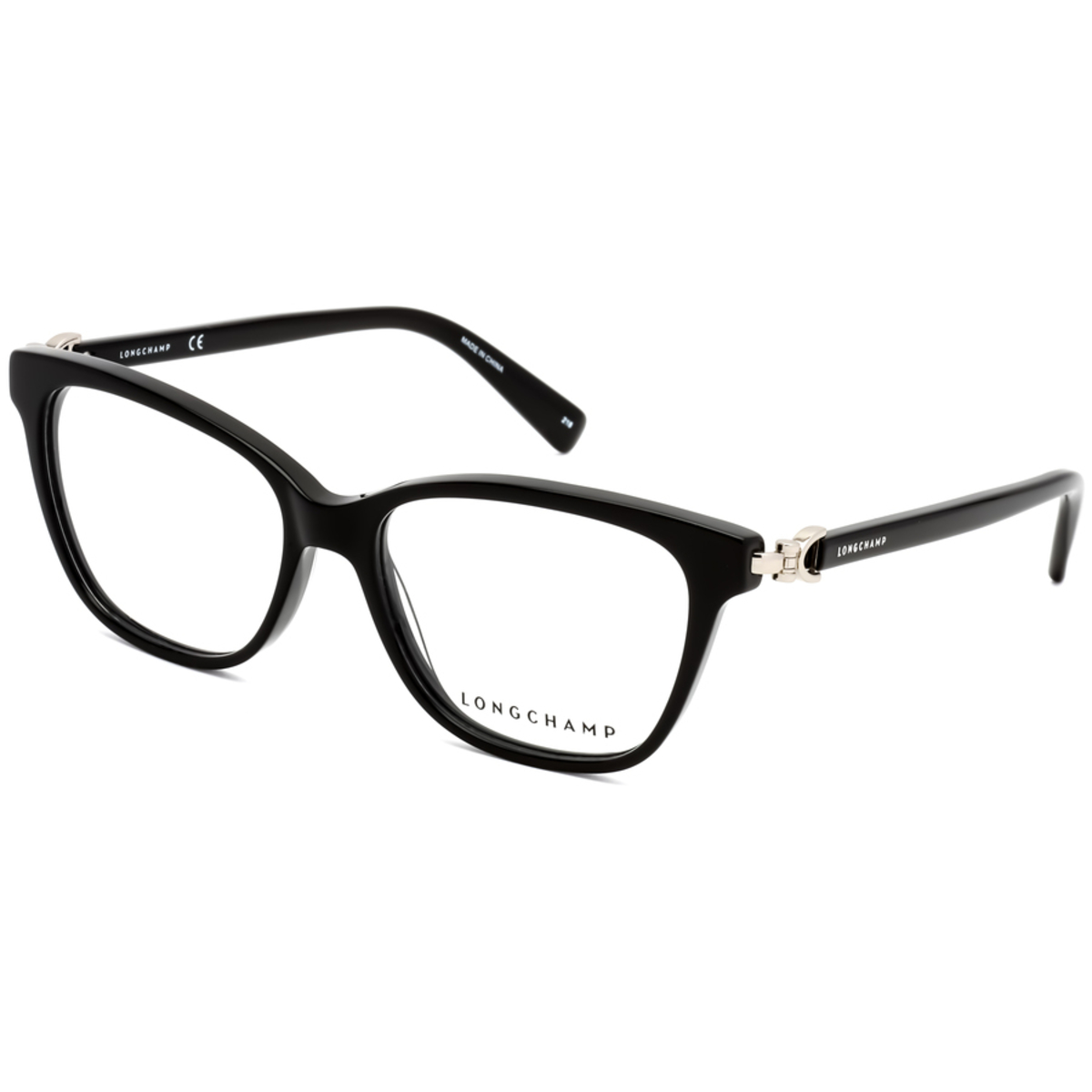 Longchamp Ladies Black Square Eyeglass Frames LO263100152
