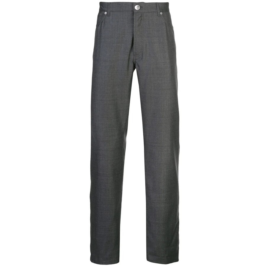 Brunello Cucinelli Medium Grey Wool Trousers