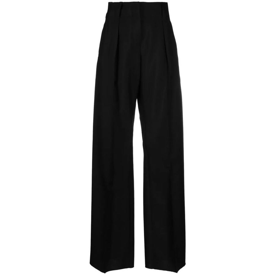 Ferragamo High-Waisted Wide-Leg Trousers