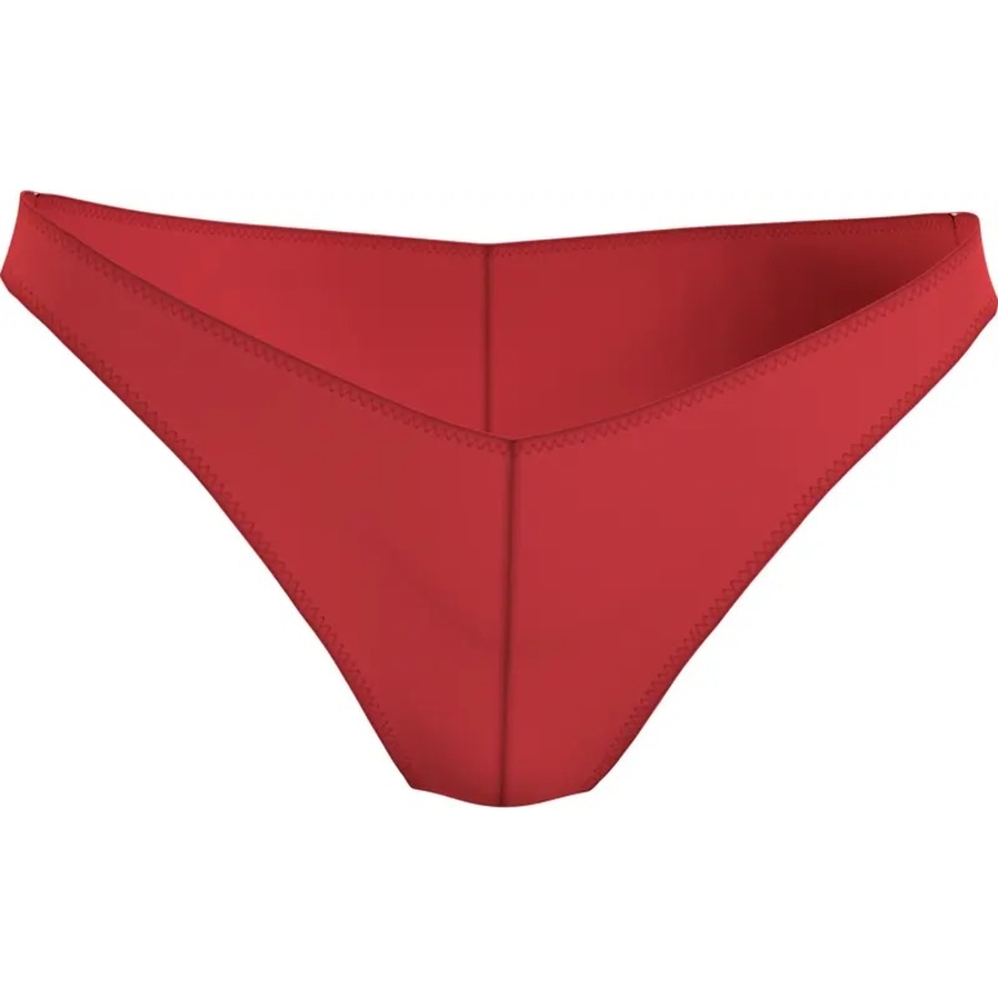 Calvin Klein Womens Red Brazilian Bikini Bottom, Size Large