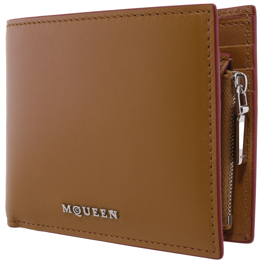 Alexander Mcqueen Leather Logo Bifold Wallet
