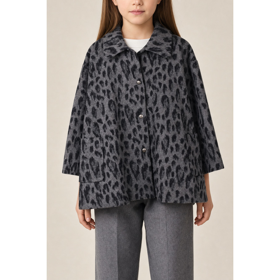 Dior Kidss Grey Patterned Wool Jacket