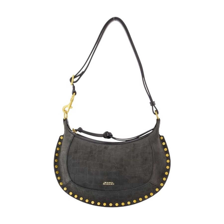 Isabel Marant Oskan Moon Shoulder Bag  Black