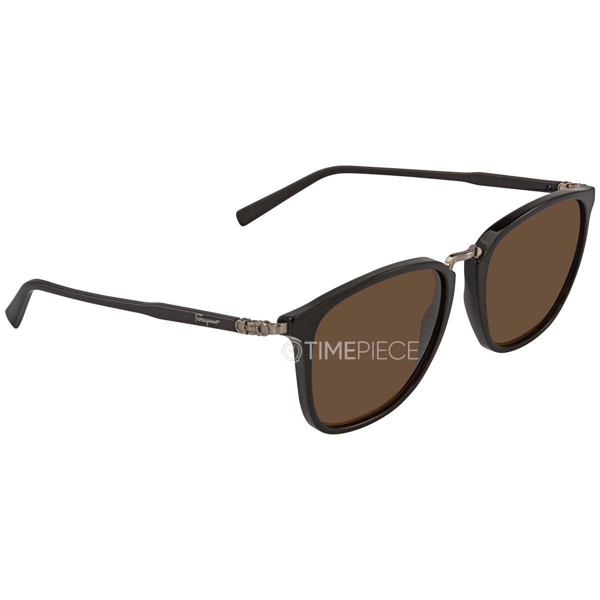 Salvatore Ferragamo Brown Square Mens Sunglasses SF910S 001 54