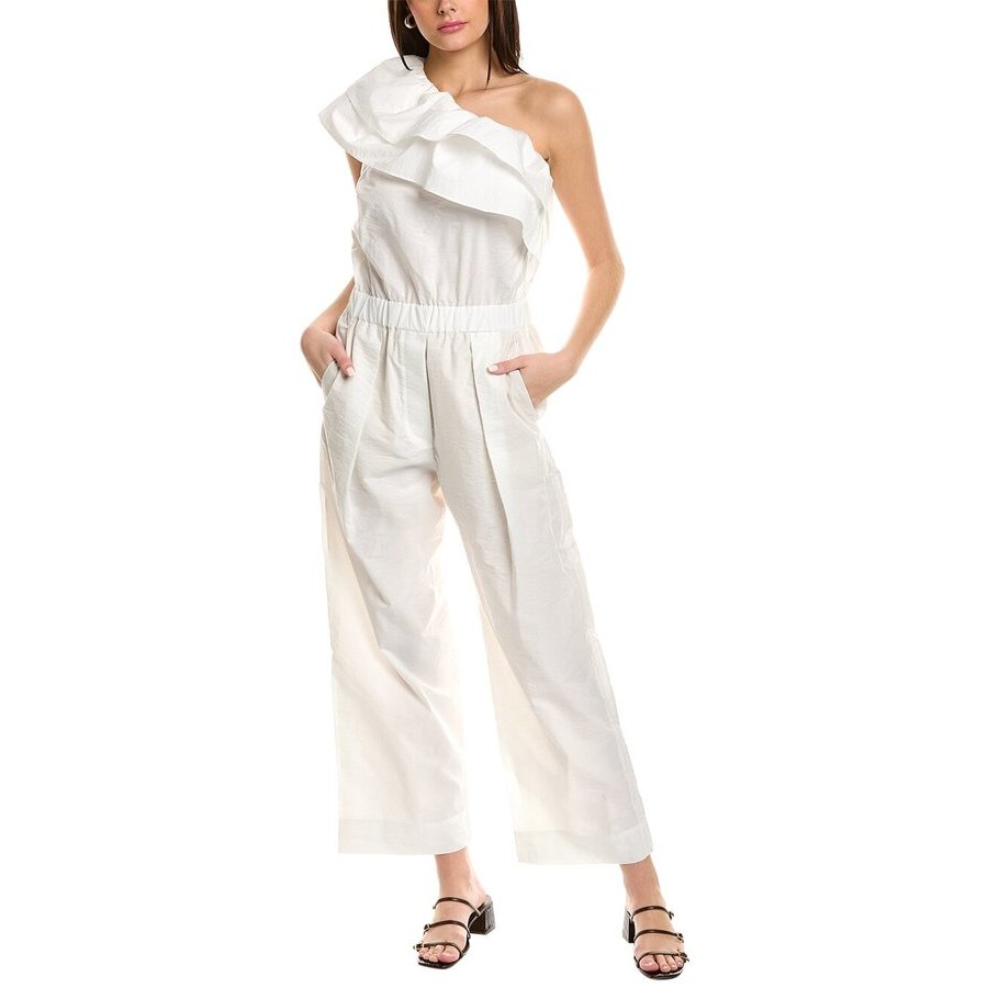 Brunello Cucinelli Womens Off White Wide Leg Trousers