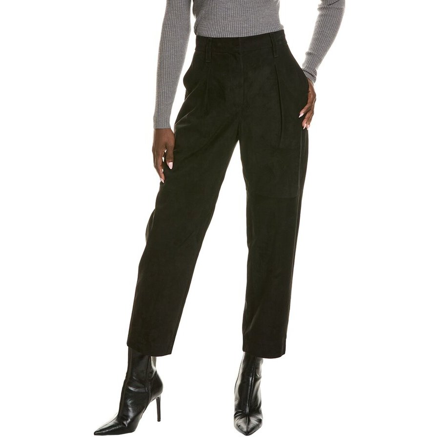Brunello Cucinelli Woblack Tapered High Waist Trousers