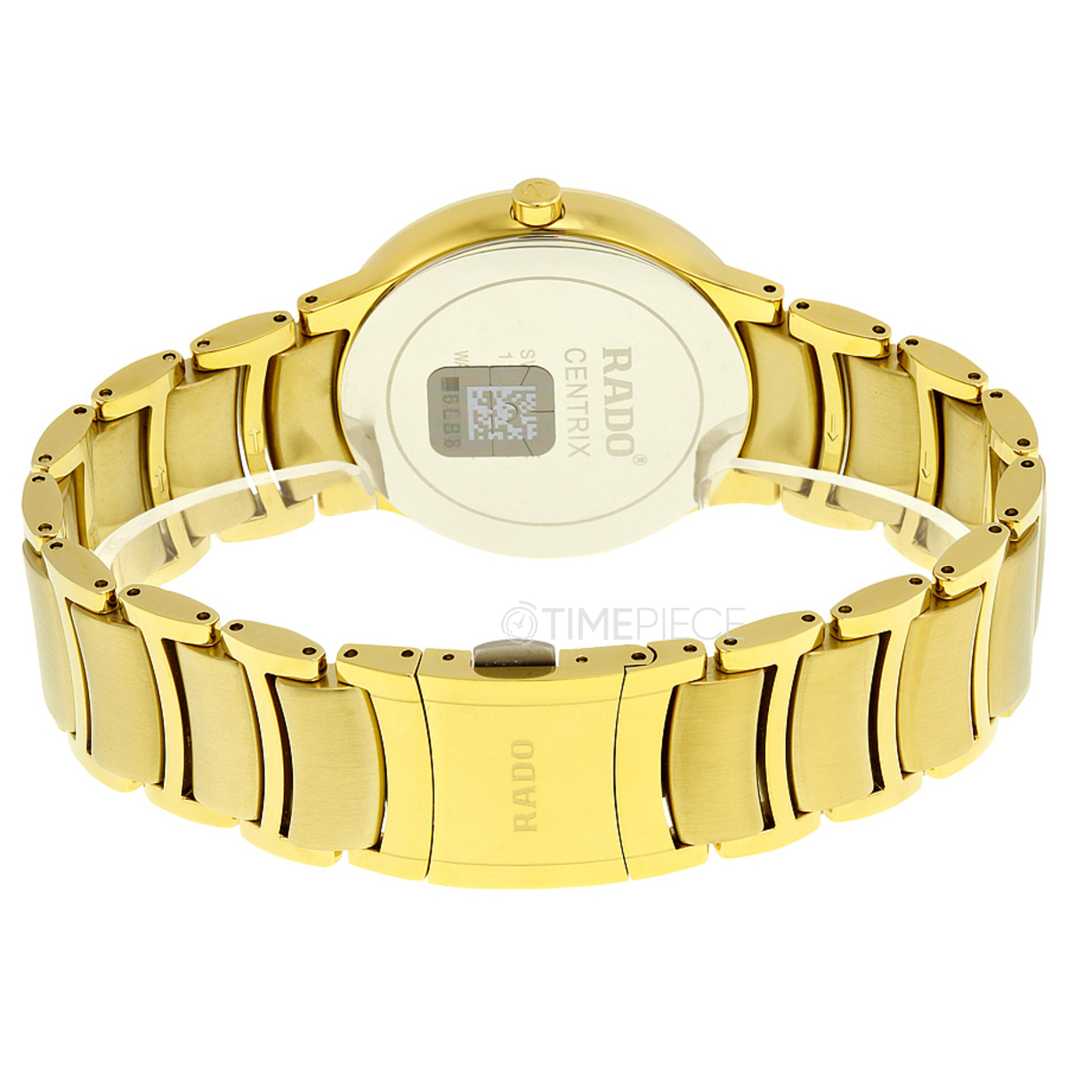 Rado Centrix Gold Dial Yellow Gold-plated Mens Watch - R30527253