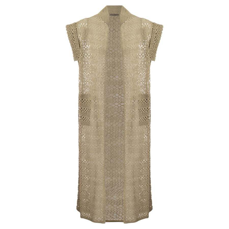 Brunello Cucinelli Wobeige Linen Silk Openwork Sweater