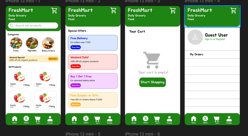 FreshMart UI