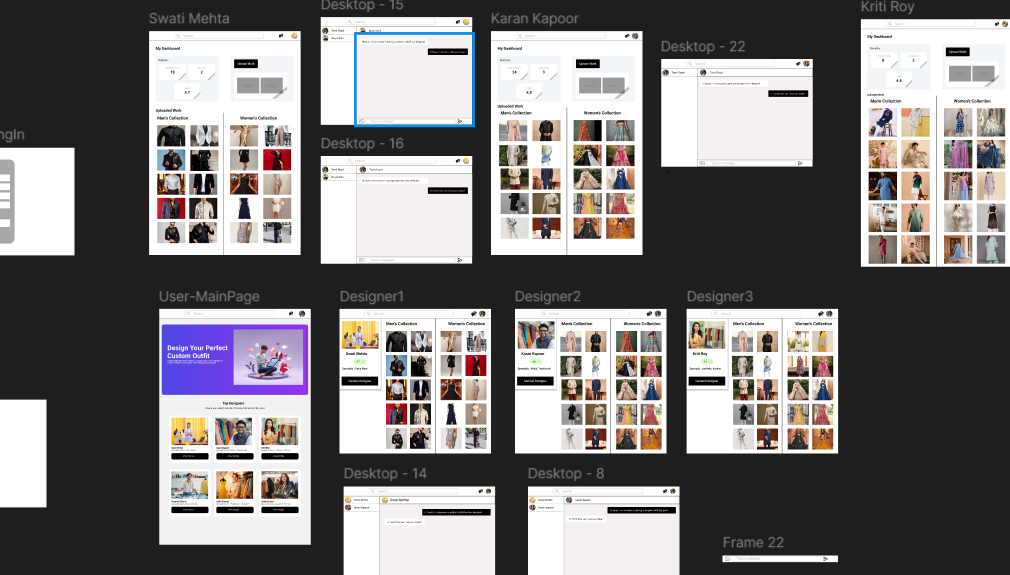 Fashion Design UI