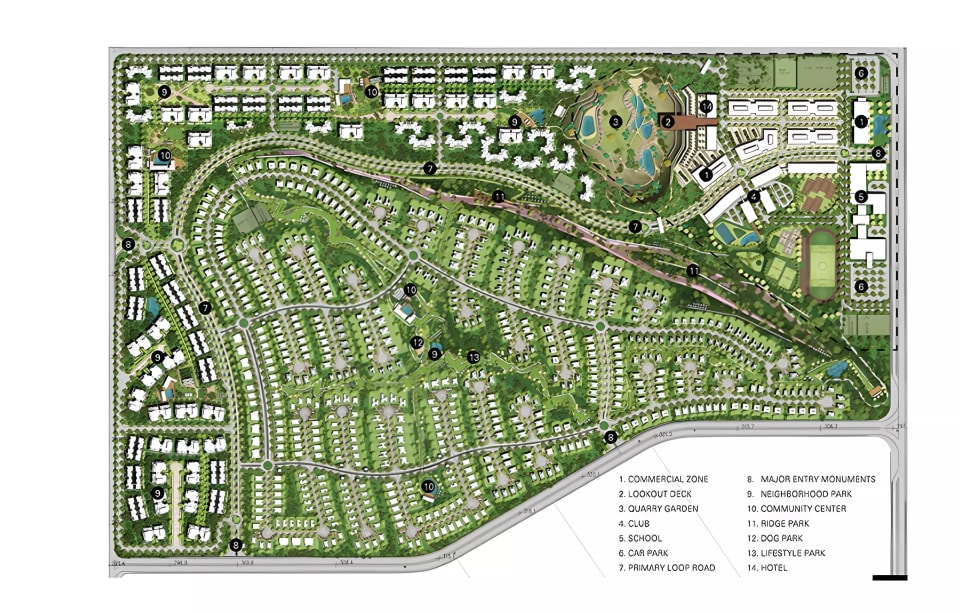 Master plan of Palm Hills New Cairo