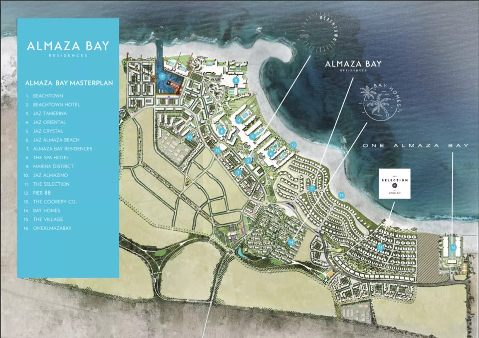 Master plan of Almaza Bay