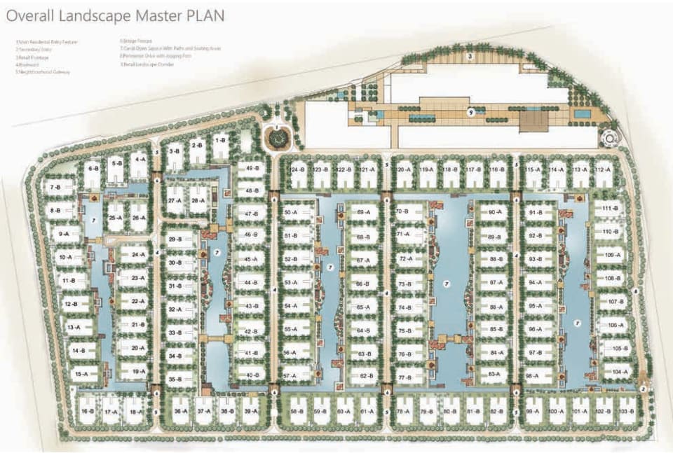Master plan of Lake View Residence