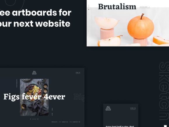 Brutalisme: un kit Web gratuit pour Sketch et Figma