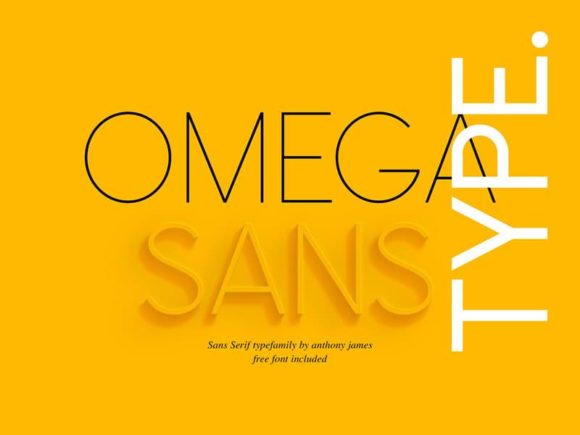 Omega Sans: une police sans empattement classique