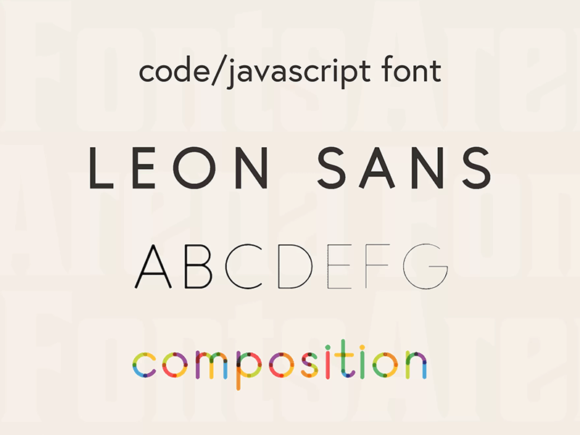 Leon Sans: une police de caractères géométriques basée sur JavaScript