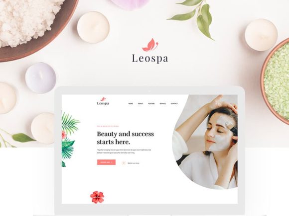 Leospa: modèle PSD et HTML gratuit pour Spa et beauté