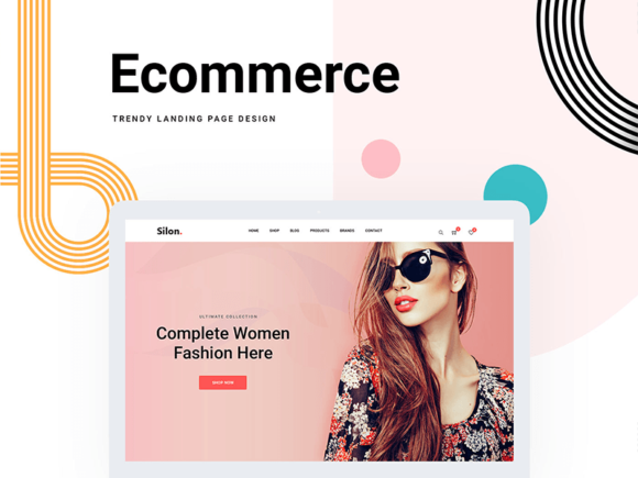 Silon: modèle de commerce électronique PSD et HTML gratuit